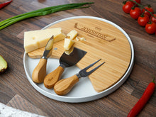 Load image into Gallery viewer, Cheese Board Tray With Tools ( Personalization)