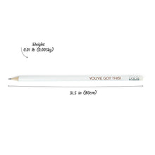 Load image into Gallery viewer, Personalized White Wooden HB Pencils - Custom Engraved Gift