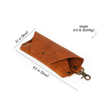 Load image into Gallery viewer, Saddle Leather Sunglasses Case