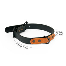 Load image into Gallery viewer, Leather dog collar with personalization