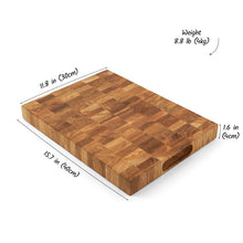 Load image into Gallery viewer, Custom Oak Wood Cutting Board, Personalized Gift for Newlyweds or Home Chefs