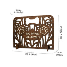Load image into Gallery viewer, Custom Wood Dog Stopper, Freestanding Divider for Home Spaces