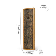 Load image into Gallery viewer, Rustic 3D Wood Crocodile Wall Art, Wooden Animal Sculpture, Unique Wooden Wall Hanging Gift
