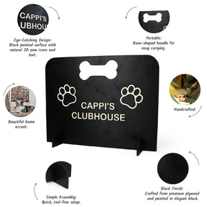 Wooden Dog Stopper, Pet Barrier for Dog Room Stopper, Home Décor for Pet Lovers, Gift for Dog Owners