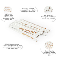 Load image into Gallery viewer, Customizable White Carpenter Pencil, Durable, Practical Gift for Dads &amp; Craftsmen