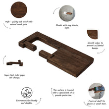 Load image into Gallery viewer, Modern Minimalist Wall-Mounted Toilet Paper Holder for Small and Contemporary Bathrooms