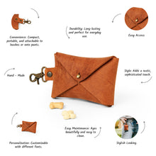 Load image into Gallery viewer, Dog Treat Leather Pouch with Personalization