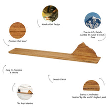 Load image into Gallery viewer, Wooden Shelf with Mountain Design, Functional Storage and Unique Decoration for Modern and Rustic Spaces