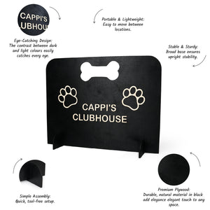 Wooden Dog Stopper, Pet Barrier for Dog Room Stopper, Home Décor for Pet Lovers, Gift for Dog Owners