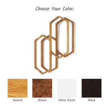 Load image into Gallery viewer, Wooden Toilet Paper Holder for 4-Roll Storage, Wall-Mounted Rack for Bathroom Organization
