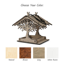 Load image into Gallery viewer, Durable Wooden Bird Feeder for Attracting Wild Birds, Birdwatching, and Garden Decor