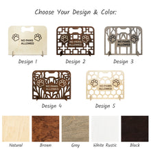 Load image into Gallery viewer, Custom Wood Dog Stopper, Freestanding Divider for Home Spaces