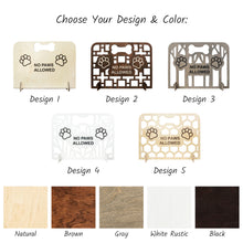 Load image into Gallery viewer, Handcrafted Wood Pet Blocker for Room Entrances &amp; Open Areas, No-Drill Dog Barrier Gate for Quick Setup in Any Home