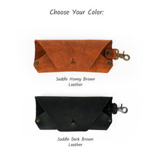 Load image into Gallery viewer, Saddle Leather Sunglasses Case