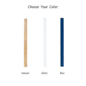 Customizable White Carpenter Pencil, Durable, Practical Gift for Dads & Craftsmen
