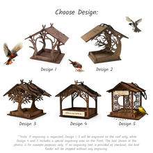 Load image into Gallery viewer, Wooden bird feeder "Oak Tree"