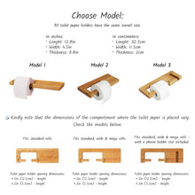 Load image into Gallery viewer, Modern Minimalist Wall-Mounted Toilet Paper Holder for Small and Contemporary Bathrooms