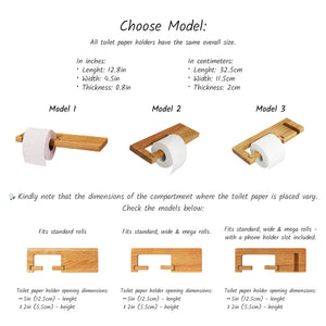 Modern Minimalist Wall-Mounted Toilet Paper Holder for Small and Contemporary Bathrooms