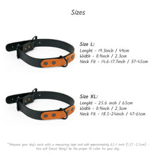 Load image into Gallery viewer, Leather dog collar with personalization