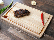 Load image into Gallery viewer, Wooden Ashwood Cutting Board With Juice Groove