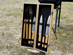 Grill BBQ Wooden Set (Personalization)