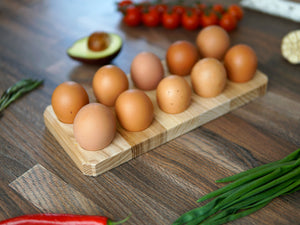 Wooden Chicken Egg Holders (2 sizes, 3 colors)