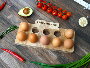 Wooden Tray For Chicken Eggs (3 colors)