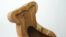 Load image into Gallery viewer, Wooden Piggy Bank Kangaroo (L, Brown, Engraving)