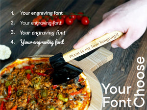 Axe Design Pizza Cutter Knife (Personalization)