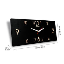 Load image into Gallery viewer, Wooden Wall Clock Black (2 Sizes)