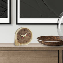 Load image into Gallery viewer, Table clock, Wooden Clock