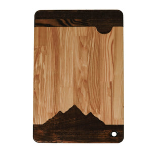 Mountains Cutting Board Large, Wooden Chopping Board Mountain