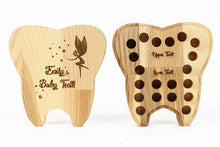 Load image into Gallery viewer, Tooth Box - Wooden Baby Tooth Box For Kids