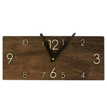 Load image into Gallery viewer, Wall Clock, Wood Rectangular Wall Clock