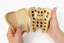 Load image into Gallery viewer, Tooth Box - Wooden Baby Tooth Box For Kids