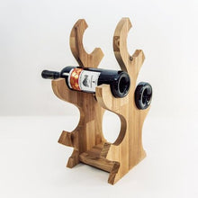 Load image into Gallery viewer, Wine rack - Wooden table wine bottle rack