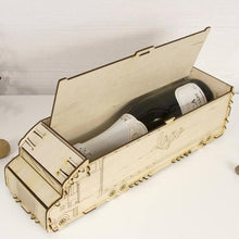 Load image into Gallery viewer, Wine bottle holder - wood wine bottle box truck