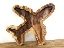 Load image into Gallery viewer, Wooden Piggy Bank Plane (M, Engraving)