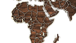 Wooden World Map - Wood Wall World Map Unique