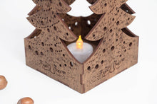 Load image into Gallery viewer, candle candle holder - wood candle box