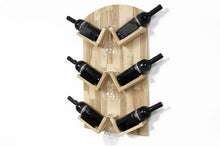 Load image into Gallery viewer, Wine bottle holder - Wooden wine bottle holder