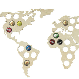 Beer Cap Collector, Wall World Map Beer Cap Collector