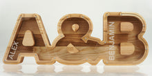 Load image into Gallery viewer, Wooden Piggy Bank For Couple (L, Engraving)