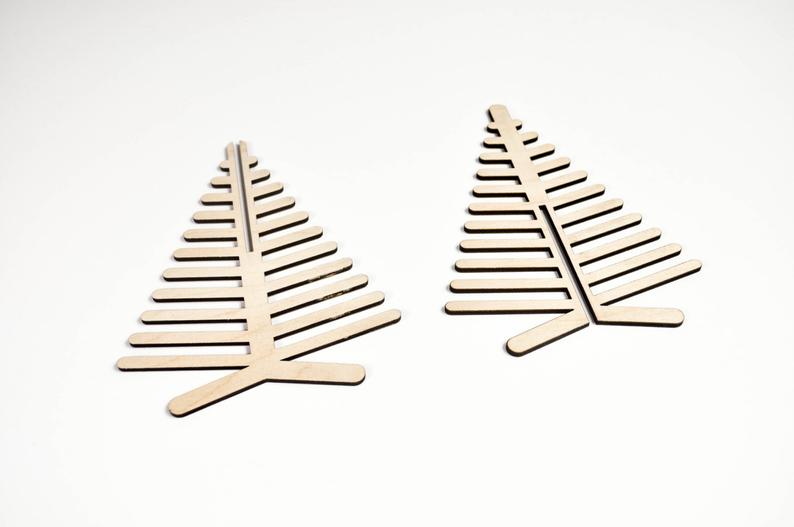 Wooden Christmas tree - Christmas tree decoration –