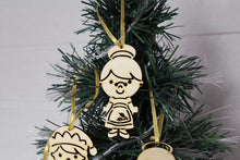 Load image into Gallery viewer, Wood Christmas Ornaments - wooden Christmas tree decorations