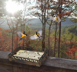 Wooden bird feeder "Balcony"