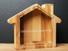 Load image into Gallery viewer, Wooden Piggy Bank House (M, Engraving)