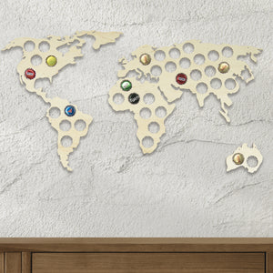 Beer Cap Collector, Wall World Map Beer Cap Collector