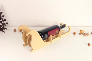 bottle holder - wood candle box sled