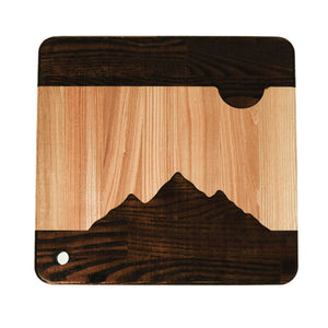 Mountains Cutting Board Medium, Wooden Chopping Board Mountain